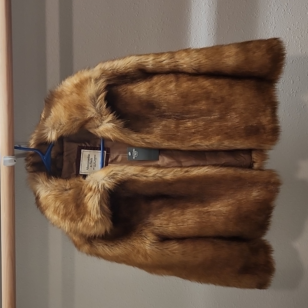 Abercrombie & Fitch Faux Fur Jacket